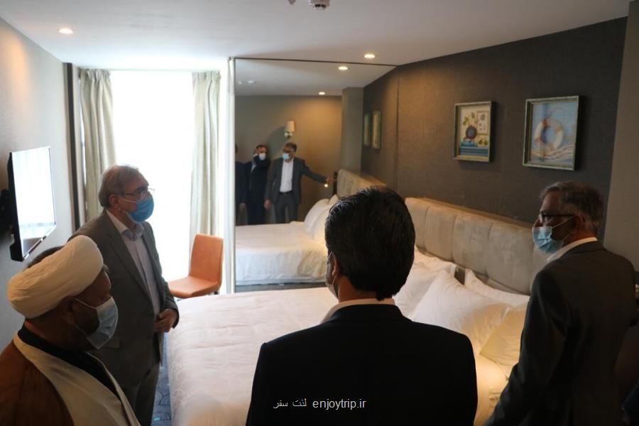بازدید دبیر شورای عالی مناطق آزاد كشور از هتل آوینای قشم